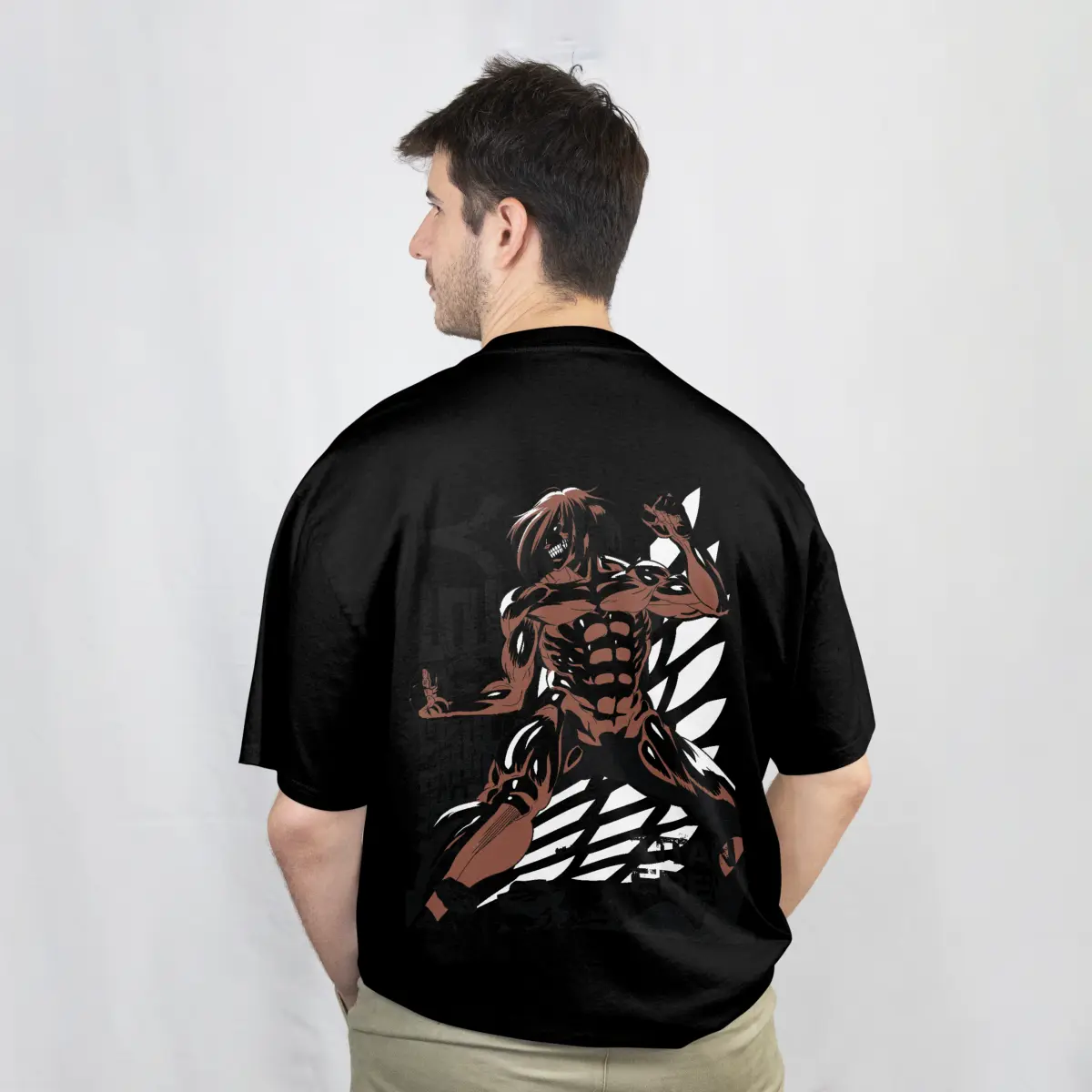 Imagen de Playera Oversize Anime - Negro