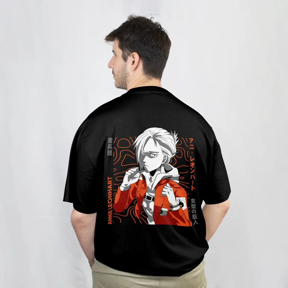 Imagen de Playera Oversize Anime - Negro