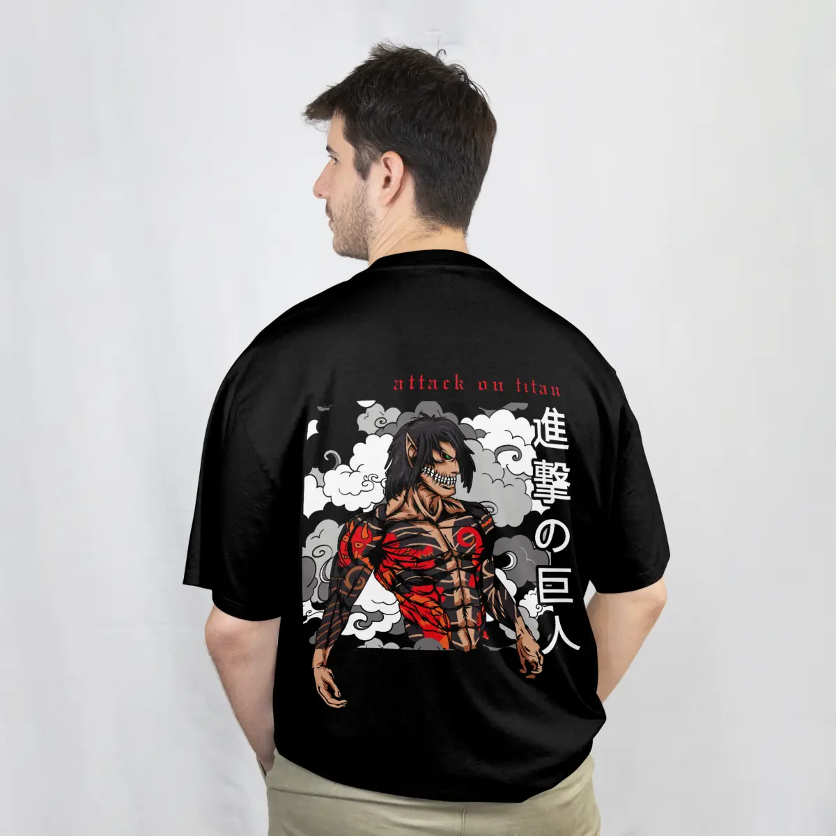 Imagen de Playera Oversize Anime - Negro