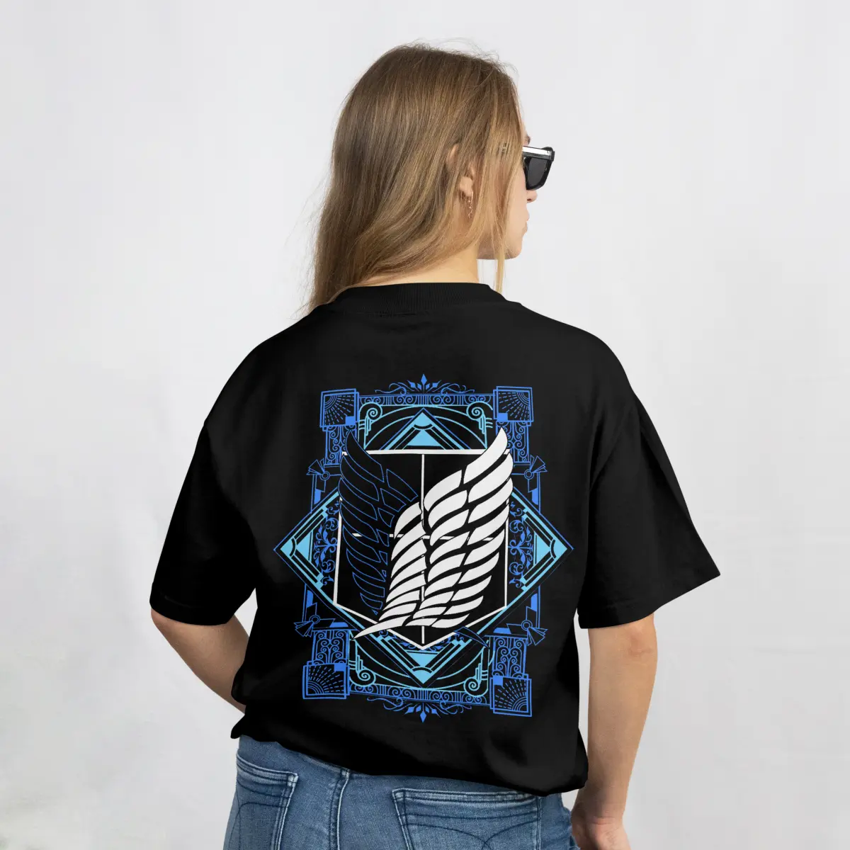 Imagen de Playera Oversize Anime - Negro