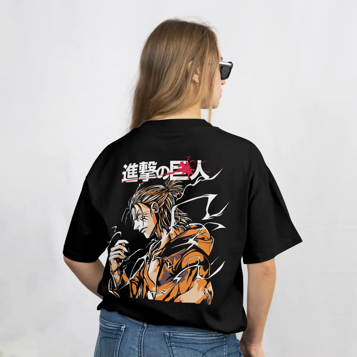 Imagen de Playera Oversize Anime - Negro