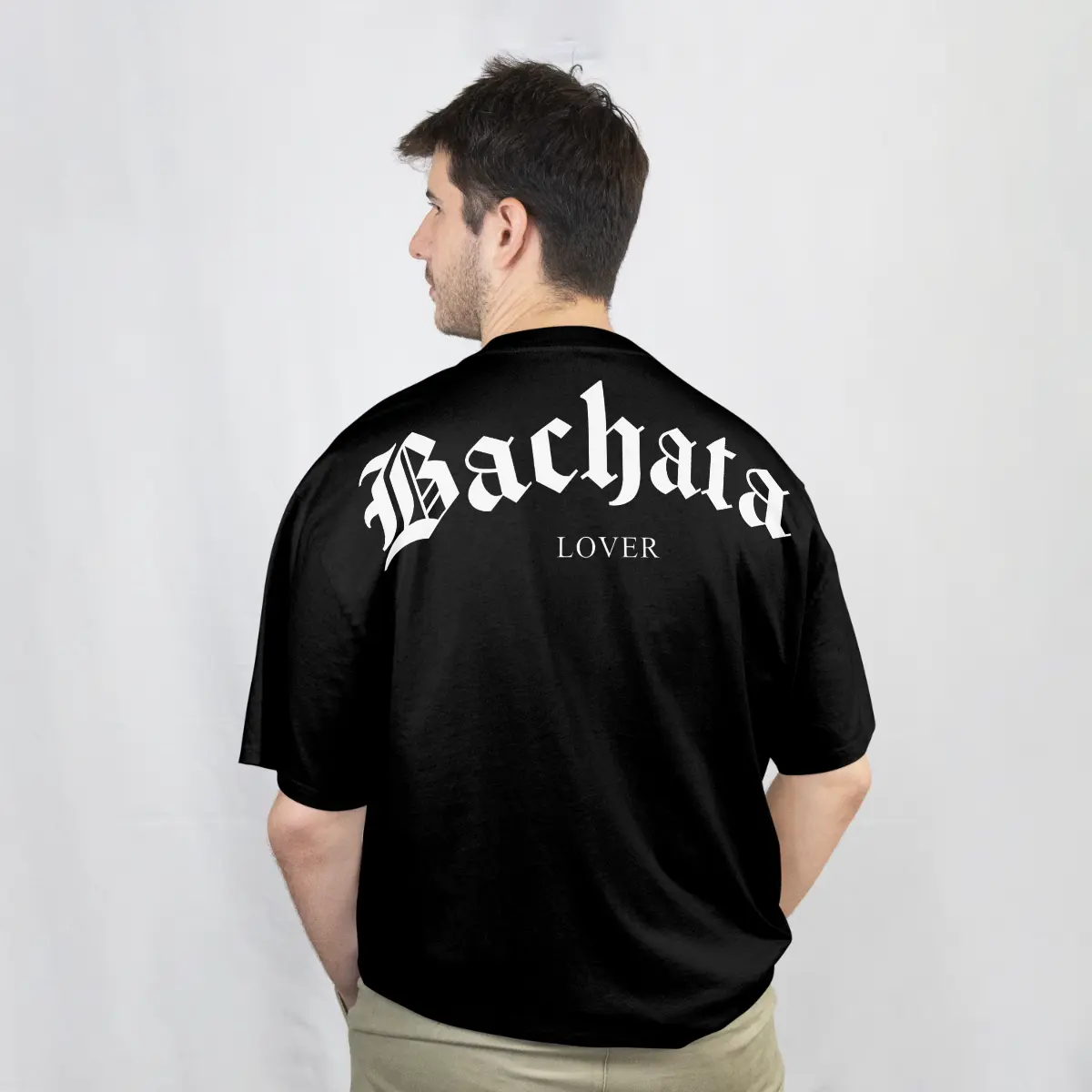 imagen de Playera Oversize Bachata Lover - Negro
