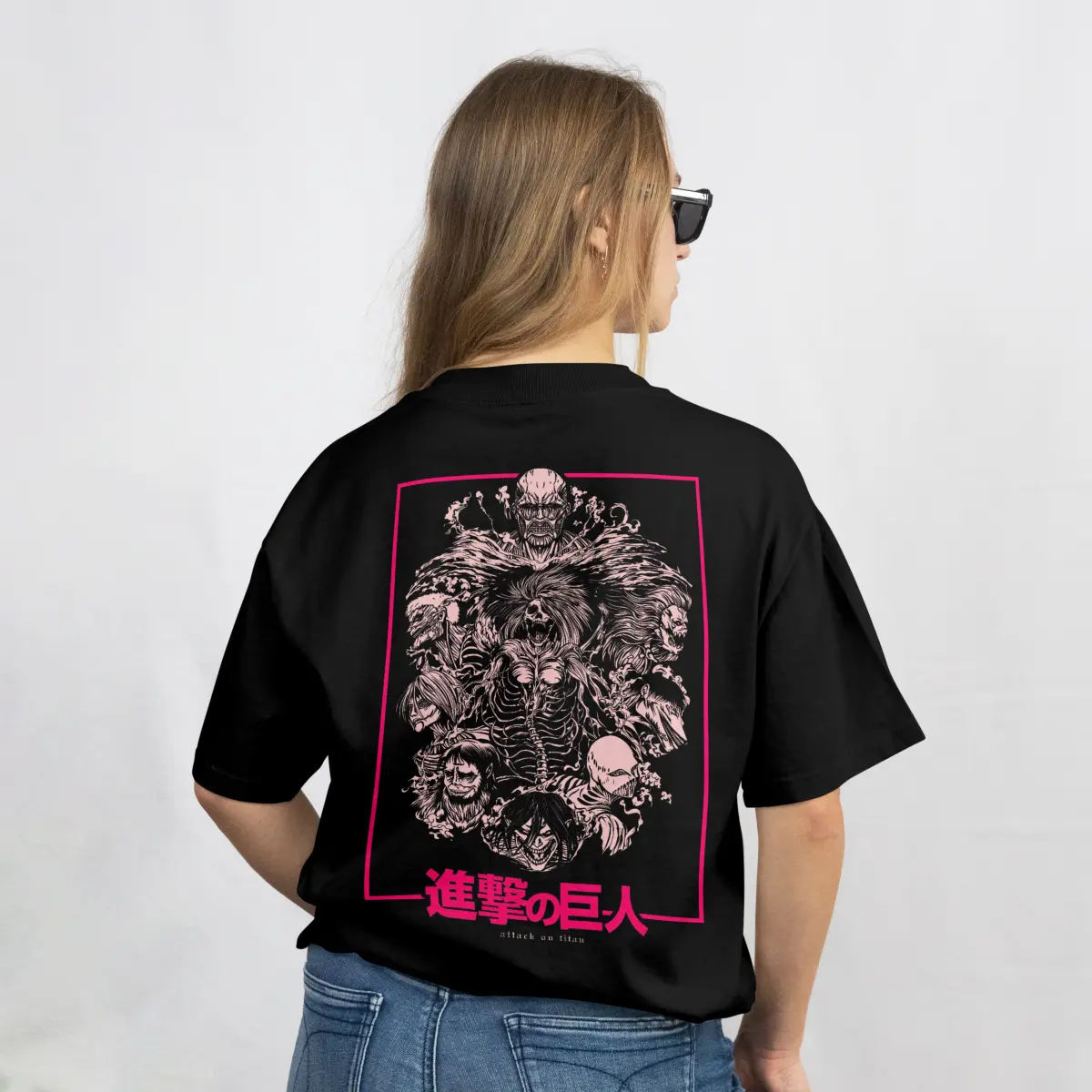 Imagen de Playera Oversize Anime - Negro