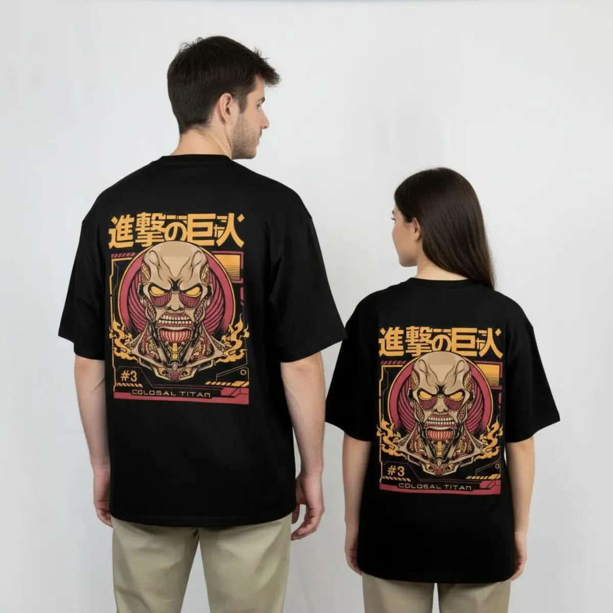 Imagen de Playera Oversize Anime - Negro