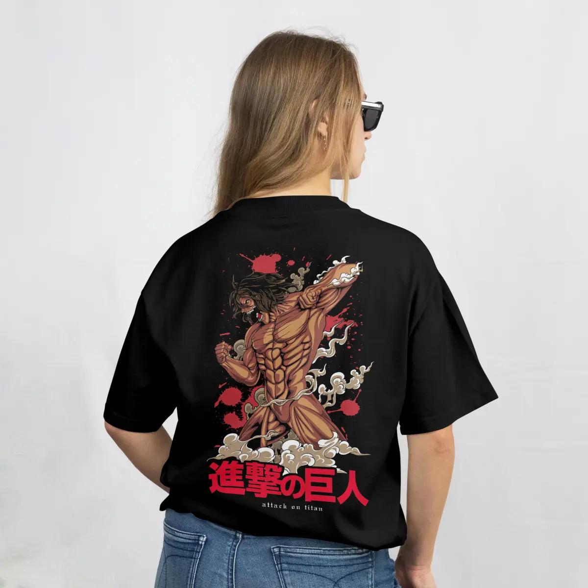 Imagen de Playera Oversize Anime - Negro