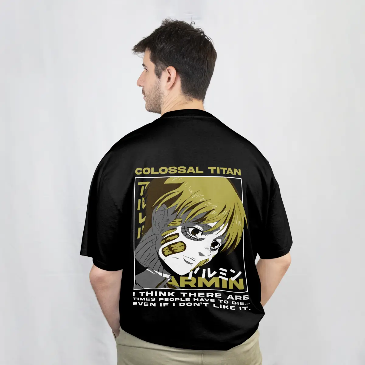 Imagen de Playera Oversize Anime - Negro