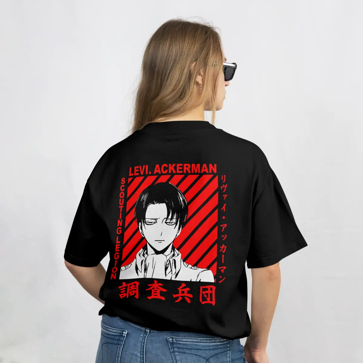 Imagen de Playera Oversize Anime - Negro