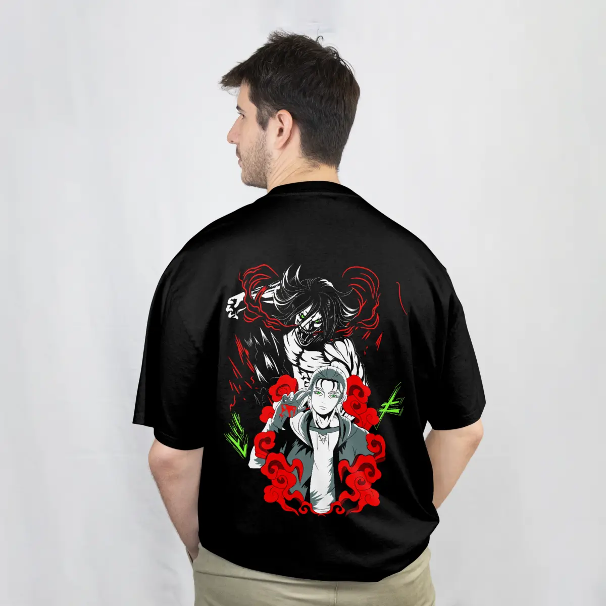 Imagen de Playera Oversize Anime - Negro